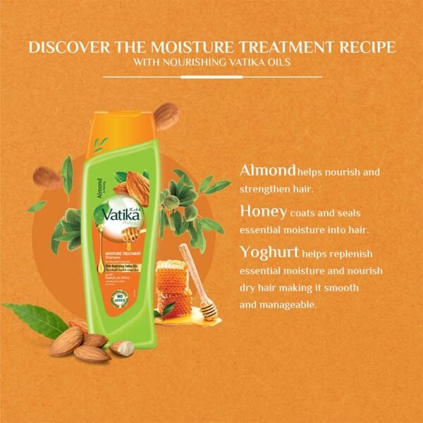 Vatika Naturals Moisture Treatment Shampoo - Honey and Almond