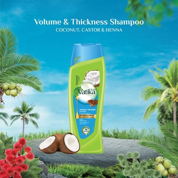Vatika Naturals Volume & Thickness Coconut Shampoo