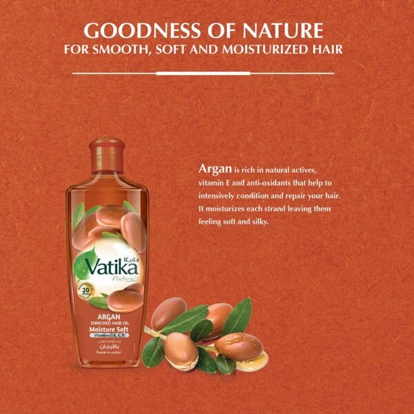 Vatika Naturals Argan Enriched Hair Oil