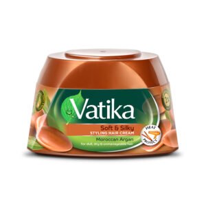 Vatika Naturals Soft & Silky Styling Hair Cream with Moroccan Argan