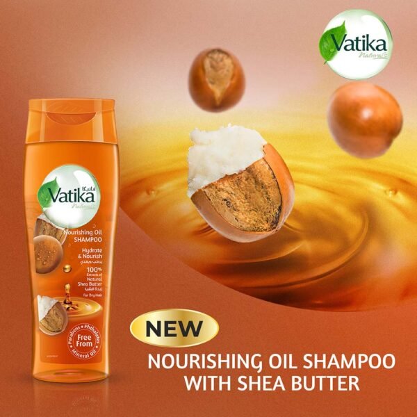 Vatika Naturals Nourishing Oil Shampoo - Shea Butter