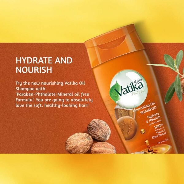 Vatika Naturals Nourishing Oil Shampoo - Shea Butter