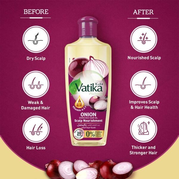 Vatika Naturals Onion Enriched Hair Oil