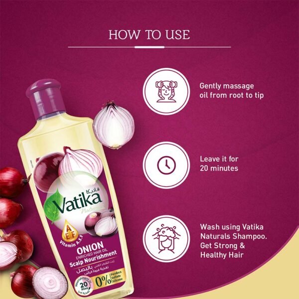 Vatika Naturals Onion Enriched Hair Oil