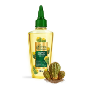 Vatika Afro Naturals Cactus Restorative Hair Oil - For Afro Textured Hair